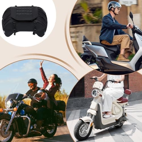 Motorcycle Rear Seat Bag Travel Luggage Saddle Bag Motorbikes — view 4