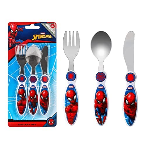 Spiderman Kids 3 Piece Cutlery Set – Includes Knife, Fork and Spoon — view 3