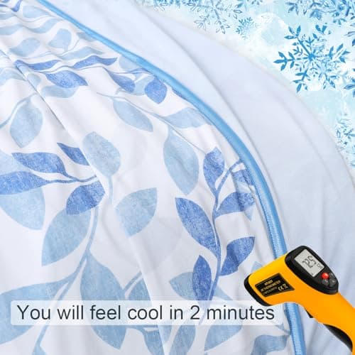 Cooling Blanket for Night Sweats, Summer Blanket Hot Sleeper King Size — view 6
