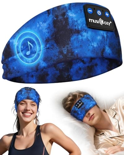 MUSICOZY Sleep Headphones Headband for Side Sleepers Bluetooth 5.4