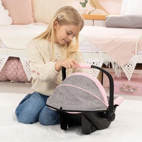 Bayer Deluxe Dolls Car Seat - Baby Doll Travel Car Seat, with Sun Canopy — view 3