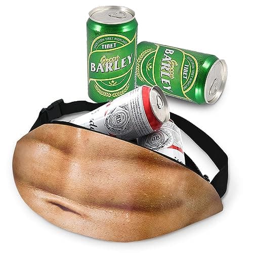 Secret Santa Gifts for Men,Belly-Shape Waist Bag,Funny Gifts for Men Him