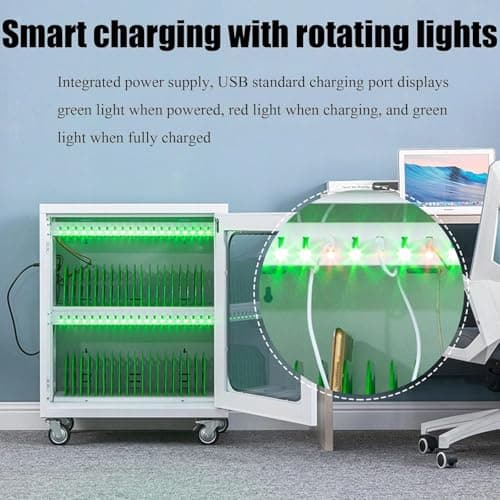 Portable Multi-Port USB Charger, Rechargeable Phone Charging Station with Lock, Ideal for School & Office, Secure Cell Phone Charging Locker — view 4