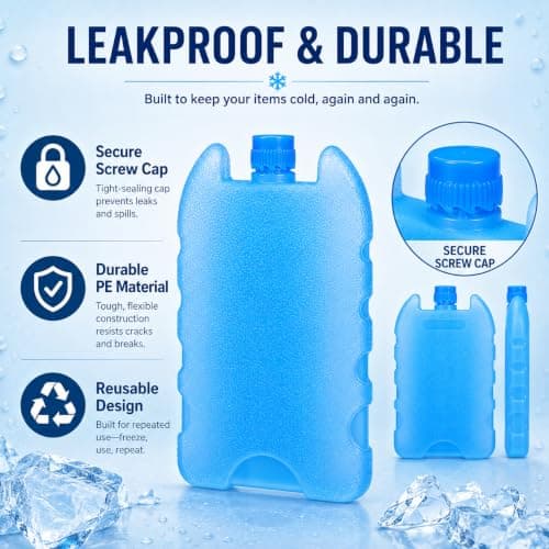 Healeved 7PCS Reusable Ice Packs for Coolers, Lunch Bags & Camping — view 4