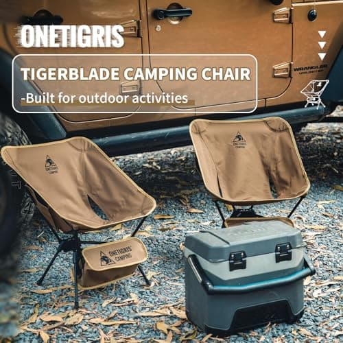 OneTigris Tigerblade Camping Chair, Lightweight Folding Backpacking Hiking, Compact Portable 330 lbs Capacity — view 6