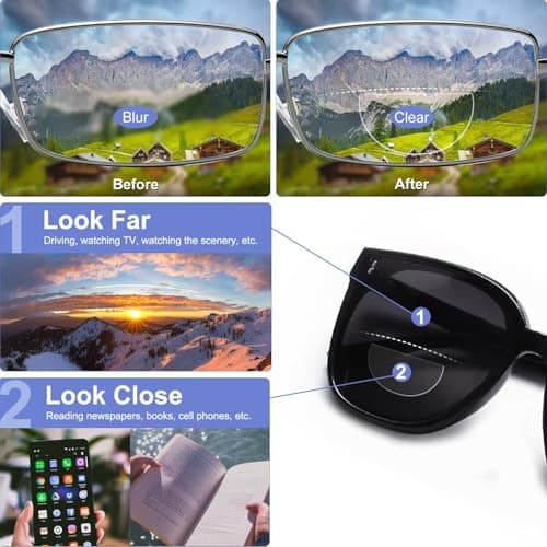 SKYWAY Stick on Bifocal Lens, Convert Sunglasses, Ski Goggles, or Cycling Glasses into Magnified Readers, Bifocal Sunglasses, Reusable Lenses (1 pair) 2.5 Diopter — view 6
