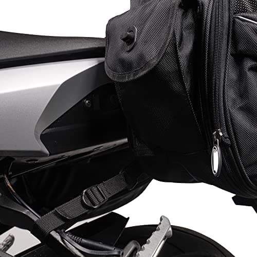 Motorcycle Motorbike Pannier Bags Throw Over Saddle Bags Soft Luggage Touring Panniers BikeTek Urbano — view 6