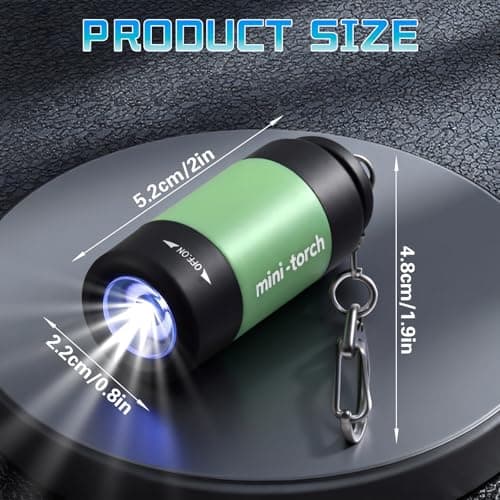 Kssvzz 7 Pack Mini LED Torch with Keyring, USB Rechargeable Torches — view 2