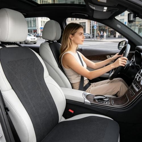 Car Seat Cooler Ventilated Breathable Comfortable Leather Cushion — view 6