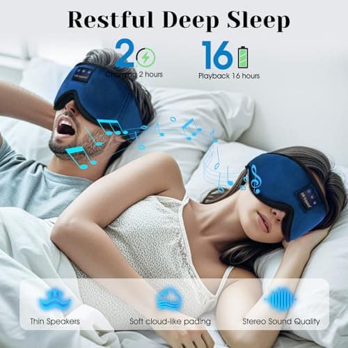 ink-topoint 3D Bluetooth Sleep Mask Headphones for Side Sleepers — view 5