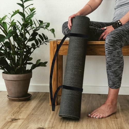 Tabanzhe Yoga Mat Carrying Strap Sling Elastic Loop Yoga Mat Carry Strap Durable Fitness Exercise Straps(Yoga Mat not included) — view 4