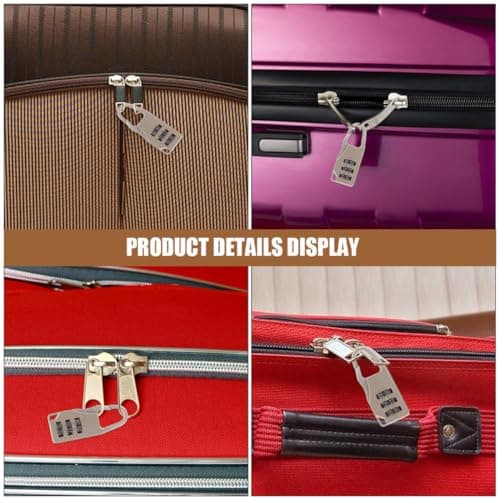 4pcs Luggage Combination Lock for Travel Students Iron Padlock — view 3