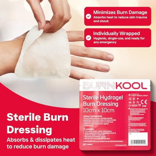 Astroplast First Aid Burns Dispenser in Compact Red Piccolo Box - Refillable First Aid Kit with Burn Gel, Gloves and Burn Dressings - Essential Medical Equipment for Home, Workplace, or Car — view 4