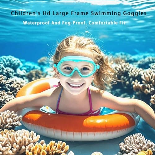 Splashyeyes Goggles, Blumi Baby Goggles, Waterproof And Anti-Fog Diving Mask, Wide View Swim Goggles For Children 3-14 (Purple, As Show, As Show) — view 2