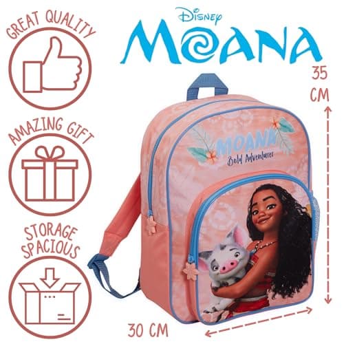 Disney Moana Bag Girls Backpack For Kids Large School Bag Travel Sports Bag With Drinks Holder — view 6