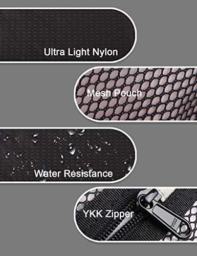 GOX Travel Toiletry Bag,Dopp Kit Case,Ultra-Light Cosmetics Bag Makeup Organizer, Black, 9.8*4.3*3.3 Inches, Toiletry Bag for Travel — view 6