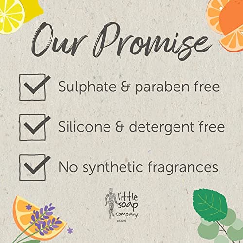 Little Soap Company Natural Range - Lemon Zest Soap Bar, 100g | Vegan, Cruelty Free & Antibacterial, No SLS or Parabens | Eco Friendly Body, Face & Hand Soap with Cleansing Lemon Essential Oils — view 4