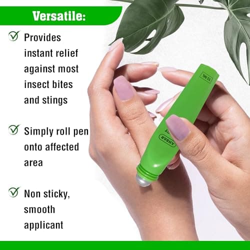 Anbar Bug Bite Relief Pen for Mosquitos, Wasps, Nettles, and Insects, 15 mL, Fast Acting Instant Relief, Deet Free, Gentle on Sensitive Skin, Anti-Itch Support for Kids and Adults — view 4