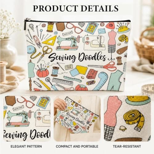 Craft Bag, Makeup Bag, Sewing Organiser, Waterproof Travel Pouch — view 3