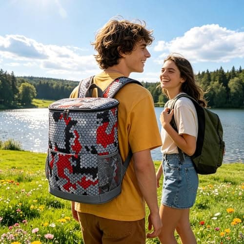 Waterproof Foldable Backpack Cooler — view 2