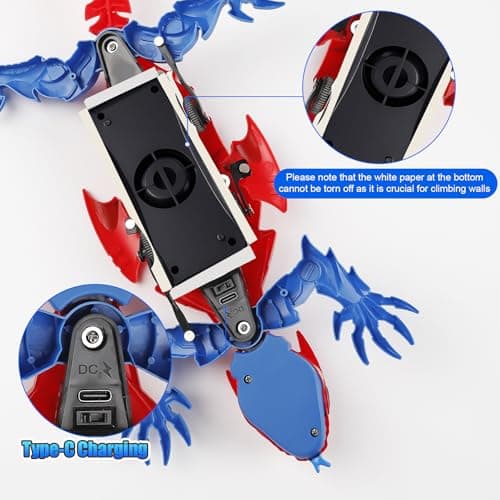 Shayson Wall Crawler Gecko, Floor Ceiling Crawling lizard toys for Kids — view 6