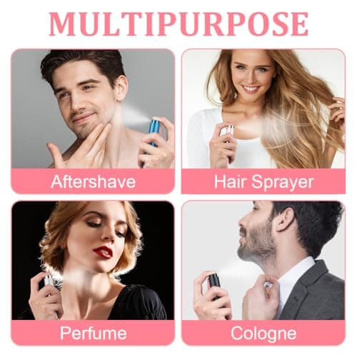 ACWOO Perfume Atomiser, 8ml Refillable Travel Size Perfume Bottle, Mini Aftershave Spray Bottle, Small Glass Fragrance Atomizer for Women, Portable Empty Cologne Refill Pump Dispenser for Men — view 6