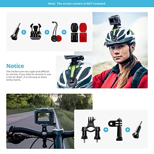 AKASO 42 in 1 Action Camera Accessory Kit, Compatible with GoPro Hero10/Hero9/Hero8/Hero7/GoPro Max/Insta360/DJI Osmo Action Apexcam — view 5