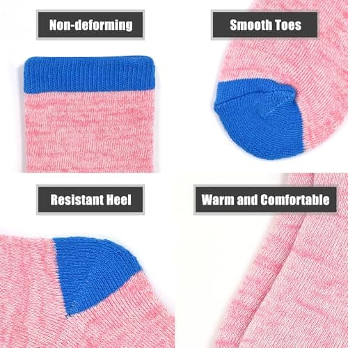 ZERULETS 6 Pairs Boys Girls Thick Socks Kids Thermal Winter Sock Ages 3-5 — view 5