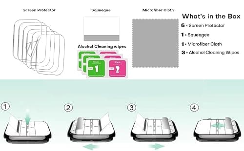 Lamshaw Compatible for ZTE U60 Pro (MU5250) Screen Protector, [6 Pack] Full Coverage TPU Clear Film Compatible with ZTE U60 Pro MU5250 5G Pocket Wi-Fi 7 Router (6 Pack) — view 4