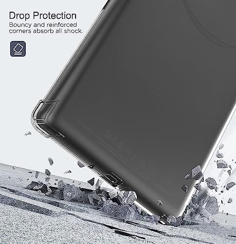Clear Case for 6.8" All-New Kindle Paperwhite (11th Generation-2021) and Kindle Paperwhite Signature Edition,Lightweight Silicone Slim Rubber TPU Back Cover - Transparent (Clear) — view 3