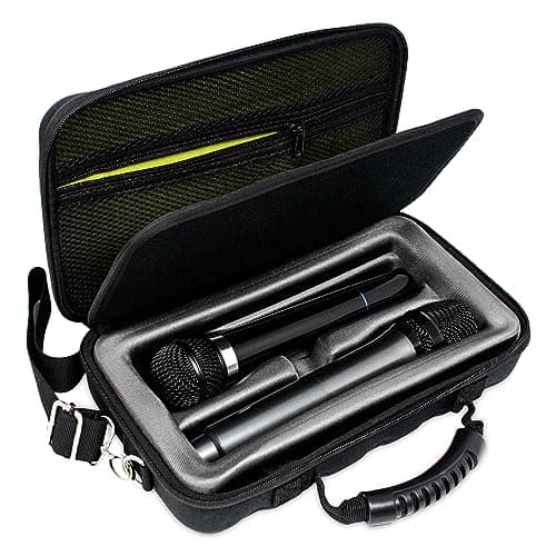 Loudmouth Dual Wireless Microphone Case | Hardshell Portable EVA Hard Shell Storage for Two Wireless Mics | CASE ONLY | 12.5" x 7" x 3.25"