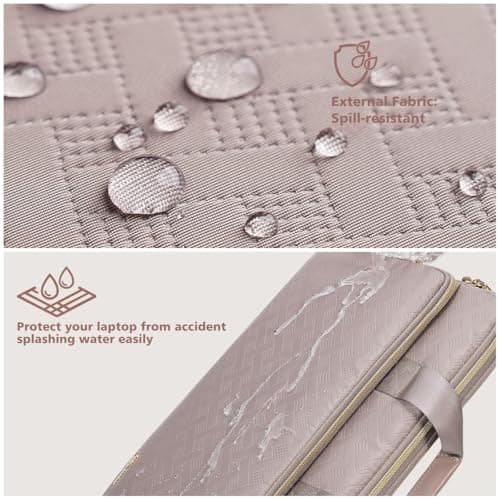 KIZUNA Laptop Sleeve Case 15.6 Inch Shoulder Bag Computer Handbag for MacBook Air 15 M2/MacBook Pro M1 M2 Max/16 Lenovo Legion Slim 5i Gen 8/16" IdeaPad Slim 5/Gaming 3i/HP Envy x360 15,Khaki — view 4