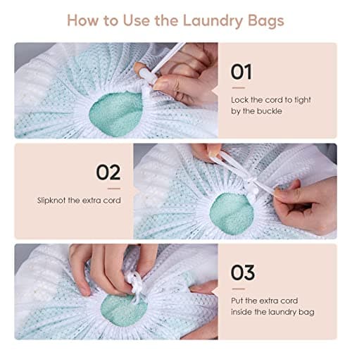 Meowoo 1Pcs Laundry Bags with Drawstring,60×90cm — view 6