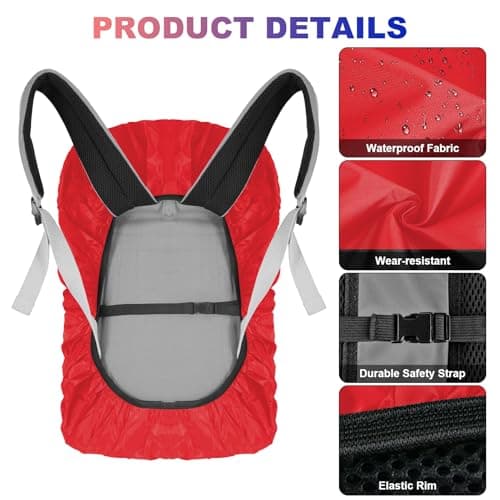 LAMA 2 Pack Waterproof Backpack Rain Cover for Size M 30L–40L Rucksack — view 5