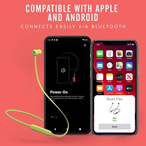 Beats Flex Wireless Earphones – Apple W1 Headphone Chip, Magnetic Earbuds, Class 1 Bluetooth, 12 Hours of Listening Time, Built-in Microphone - Beats Black — view 4