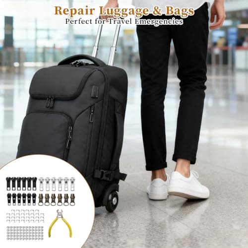 115Pcs Zipper Repair Kit, Universal Zip Pulls Replacement Parts — view 6