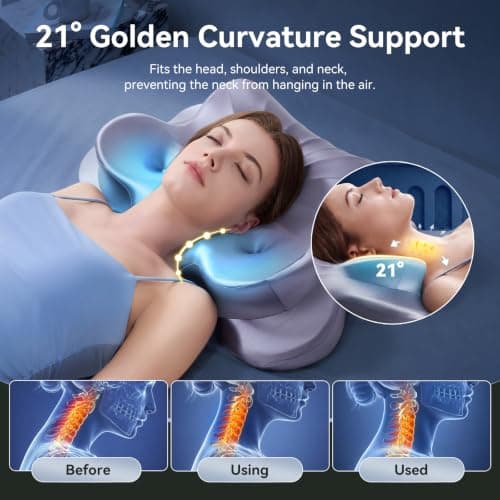 ANYNEST Neck Pillow,Memory Foam Pillows for Neck and Shoulder Pain — view 2