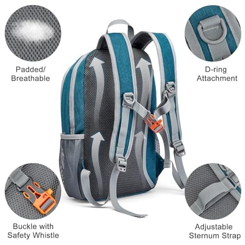 G4Free 12L Small Hiking Backpack RFID Mini Rucksack Compact Multipurpose Daypacks for Men Women Camping Walking Daytrip Travel — view 6