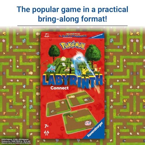 Ravensburger Pokemon Labyrinth Connect Card Game for Kids and Families, Travel Maze Game, 2 to 6 Players, Ages 7 Years and Up — view 3