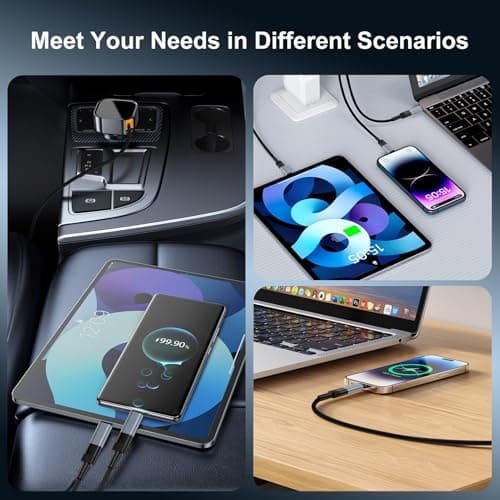 kigpozi 7 Pack Lightning to USB C Adapter for iPhone,Fast Charge Data Sync — view 5