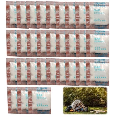30Pcs Portable Toilet Gel Bags with Absorbent Powder & Crystals