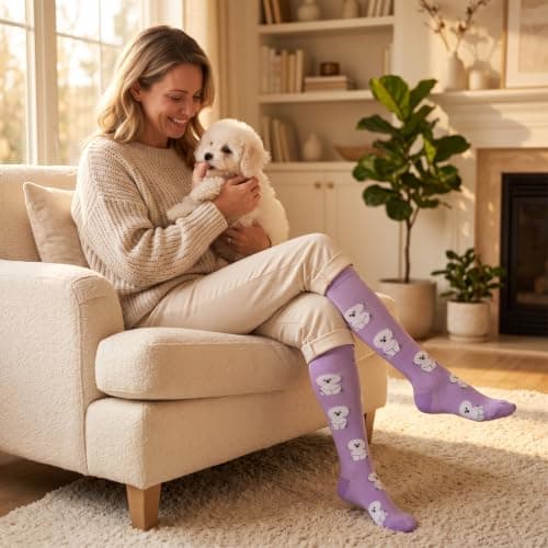 4 Pairs Compression Socks 20-30mmHg, Support Stockings for Flight & Travel — view 2