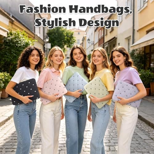 JoJoar 15-16 Inch Lightweight Bow Puffy Laptop Sleeve Case Laptop Bag Girl — view 5