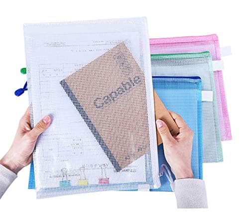 A4 Zip Wallets Plastic Zip Wallets 5Pcs A4 Zip Folders Extra Thick-5Pack — view 6