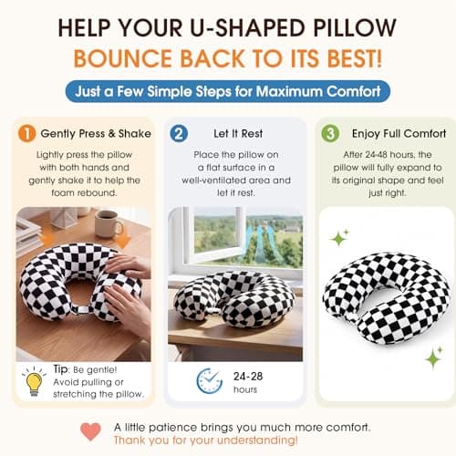HunnmingRe 5 Pcs Travel Pillow Blanket Set, Airplane,Checkered,Black — view 3