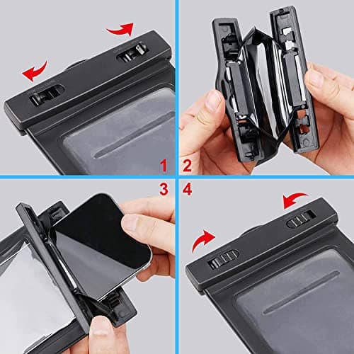 KP TECHNOLOGY Waterproof Phone Pouch for Samsung Galaxy S7 / S7 Edge / S6 / S6 Edge / S5 Neo Mini / A10 A10s / A03 Core / J7 Prime / J6 J6 Plus / J5 / J4 Plus / J4 J3 J2 J1 S4 S3 S2 & upto 7" (BLUE) — view 4