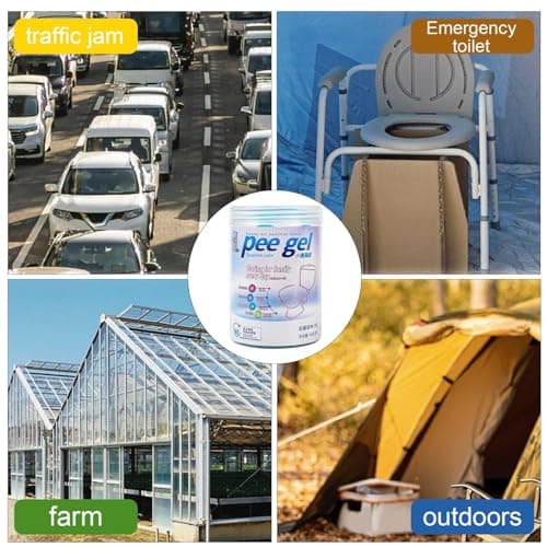 Portable Toilet Gel,Pee Powder for Camping Toilet | Liquid Absorbent Solidifier for Trips Backpacking Airplane Flights Hiking Boat Voyages Road Outdoor Travel — view 5