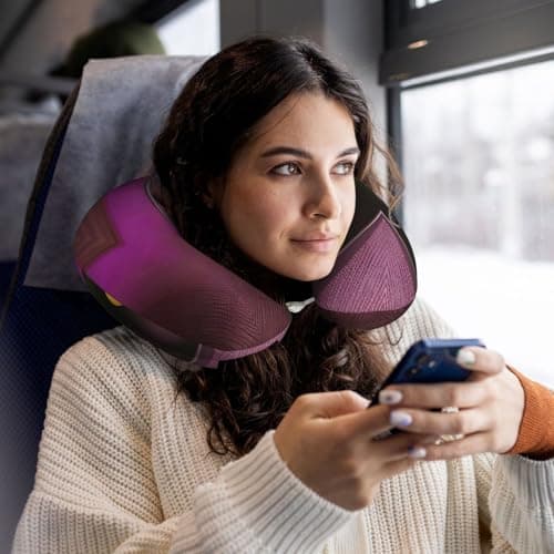 SamLng Yoga Meditation Memory Foam Travel Pillow â€“ U-Shaped Neck Support â€“ Perfect for Watching Movies, Working, Driving, and Relaxing — view 6