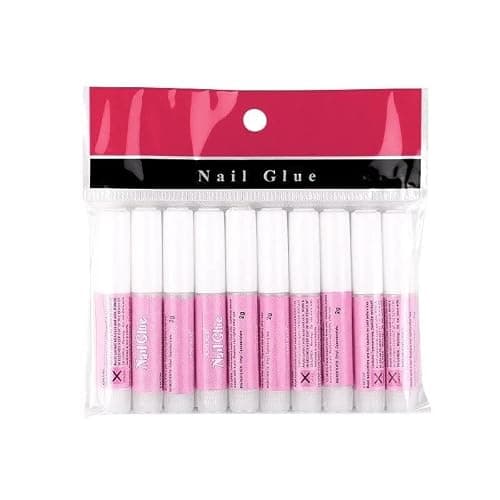 Extra Strong Quick Dry Nail Glue – 10 Pack Professional Adhesive for False Nails, Press on Nails, Nail Tips & Rhinestones – Ideal for Broken, Cracked or Damaged Nail Repair