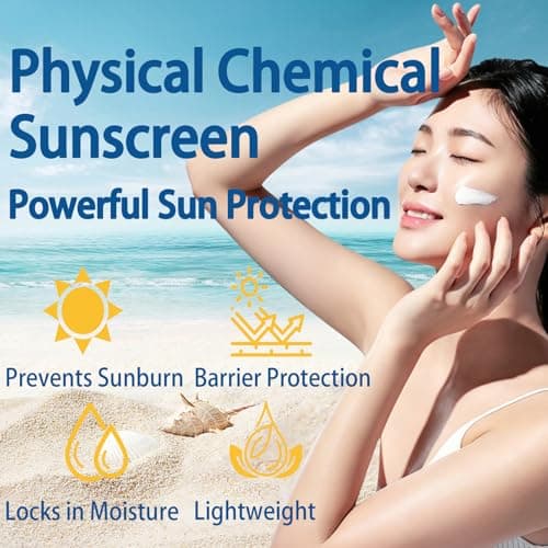 50Pcs Mini Sunscreen Travel Size for Face & Body,SPF50+ PA+++,Lightweight and Non-Greasy,Waterproof Bulk Sunscreen for Summer Beach and Outdoor,Vacation,Daily Use (1ml Each) — view 3